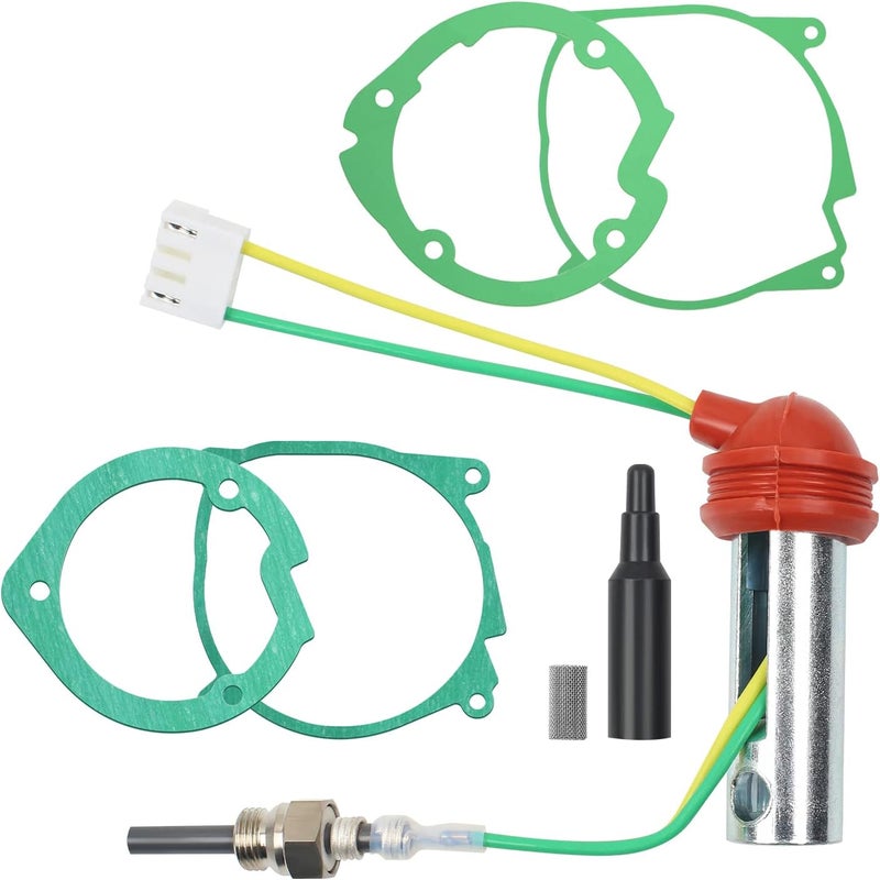 DTNESS Diesel Heater Glow Plug Repair Kit, 8Pcs 12V 2kw 5kw 8kw Ceramic Air Parking Heater Glow Ignition Plug Kit with Filter for Diesel Heater, Car, Truck, Boat - Image 1